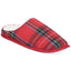 Club Room Plaid Slippers Red