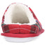 Club Room Plaid Slippers Red