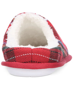 Club Room Plaid Slippers Red thumbnail 3