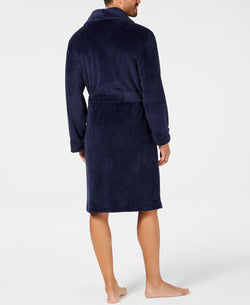 Club Room Plush Robe Navy thumbnail 2
