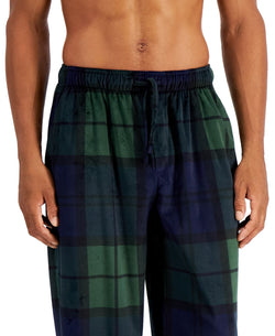 Club Room Printed Fleece Pajama Pants Hunter Navy thumbnail 3