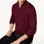 Club Room Quarter-zip Merino Wool Blend Sweater Red Plum