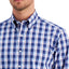 Club Room Regular Fit Plaid Cotton Dress Shirt Navy Pink