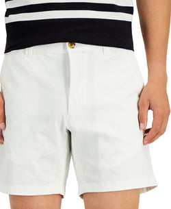 Club Room Regular-fit 7" 4-way Stretch Shorts Bright White thumbnail 4