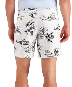 Club Room Regular-fit 7" Tropical-print Shorts White thumbnail 2