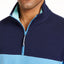 Club Room Regular-fit Colorblocked 1/4-zip Sweatshirt Ls Two Tone 1/4 Zip