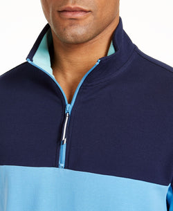Club Room Regular-fit Colorblocked 1/4-zip Sweatshirt Ls Two Tone 1/4 Zip thumbnail 3