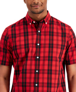 Club Room Regular-fit Plaid Shirt Ablaze thumbnail 2