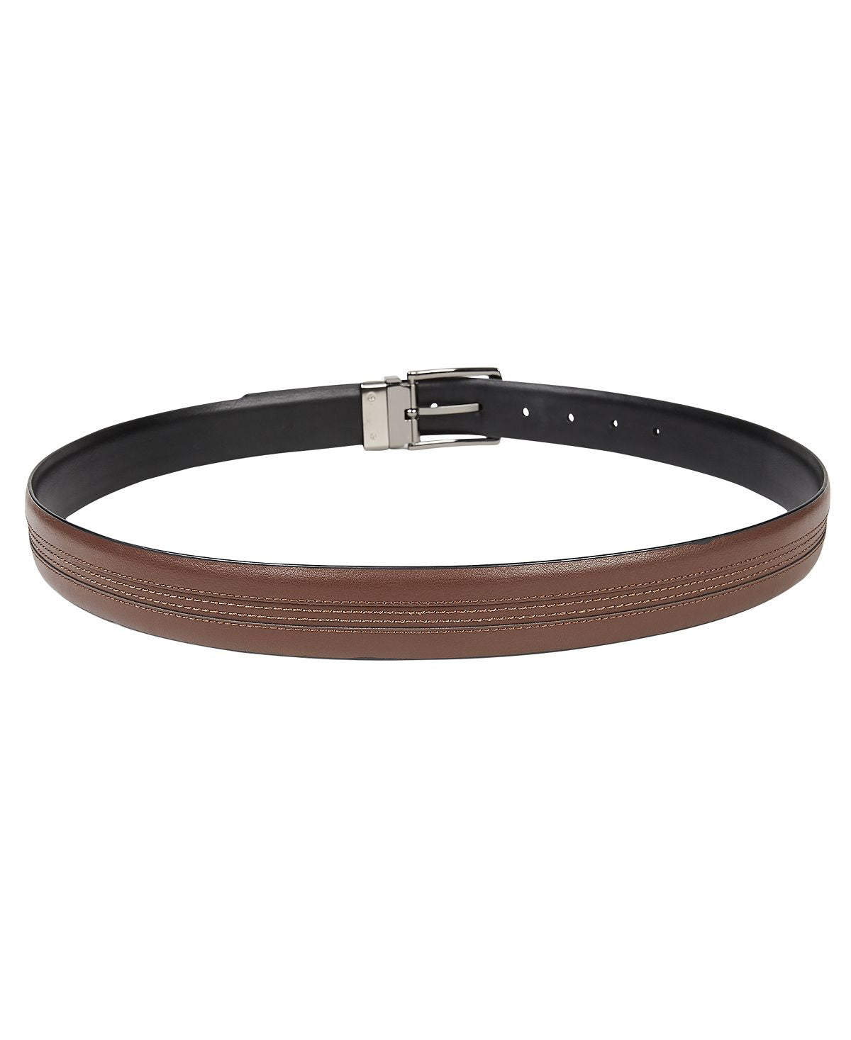 Club Room Reversible Stretch Belt Tan/Black
