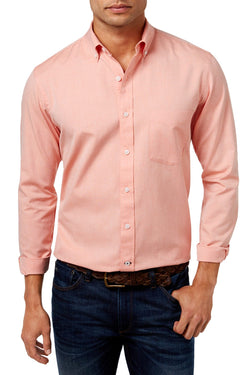 Club Room Roasted Pumpkin Long Sleeve Oxford Shirt thumbnail 1