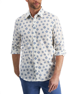 Club Room Rolo Paisley-print Shirt Bright White thumbnail 1