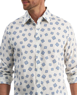 Club Room Rolo Paisley-print Shirt Bright White thumbnail 3