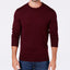Club Room Solid Crew Neck Merino Wool Blend Sweater Red Plum
