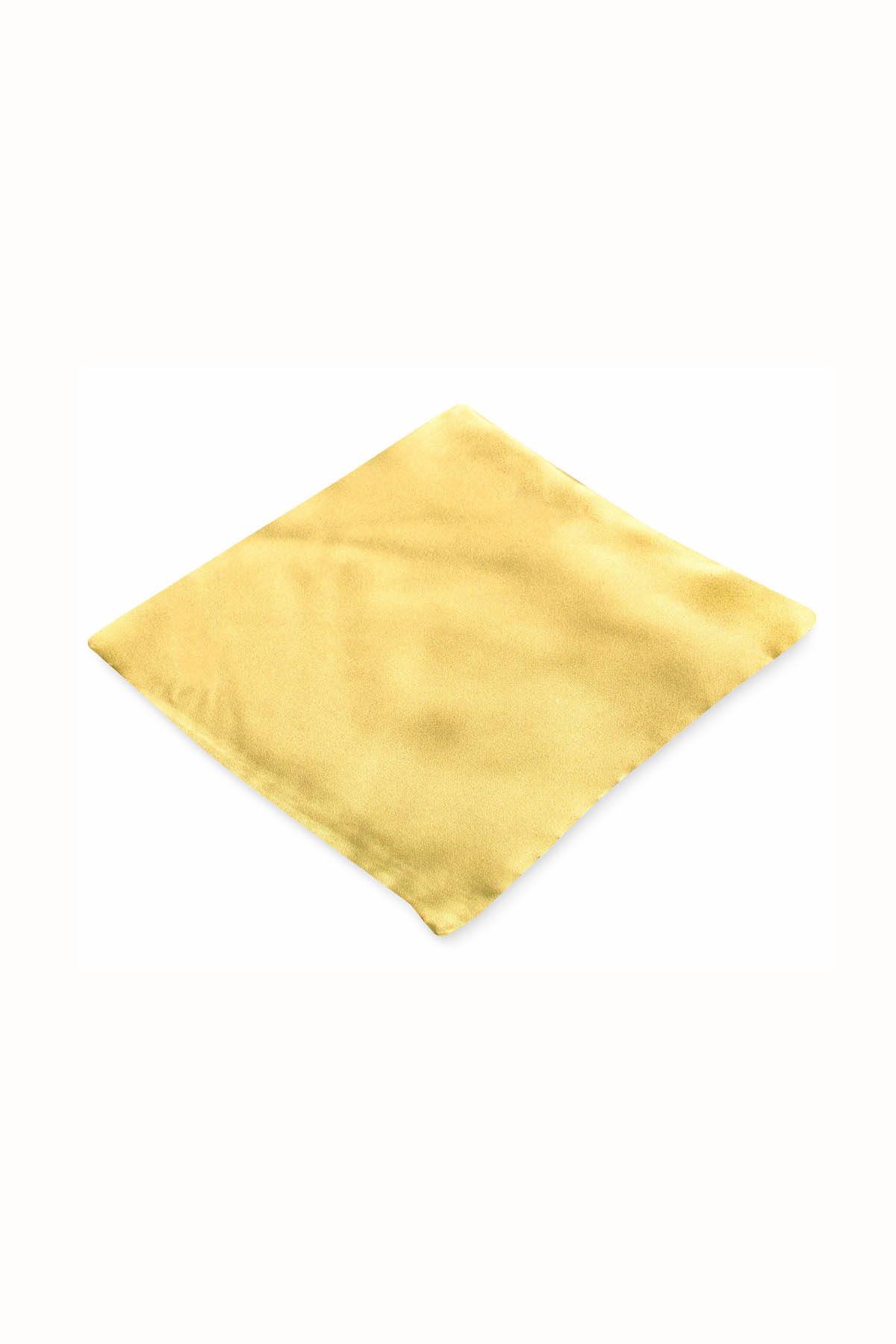 Club Room Solid-Gold Silk Handkerchief/Pocket Square