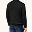 Club Room Solid V-neck Merino Wool Blend Sweater Deep Black