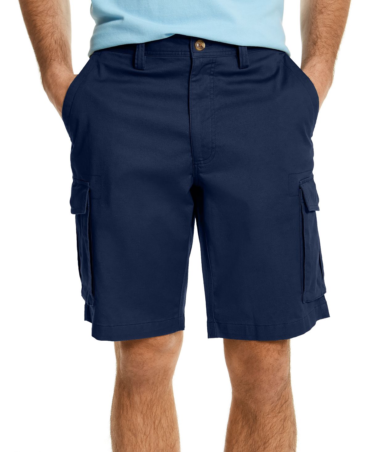 Club Room Stretch Cargo Shorts Officer Navy