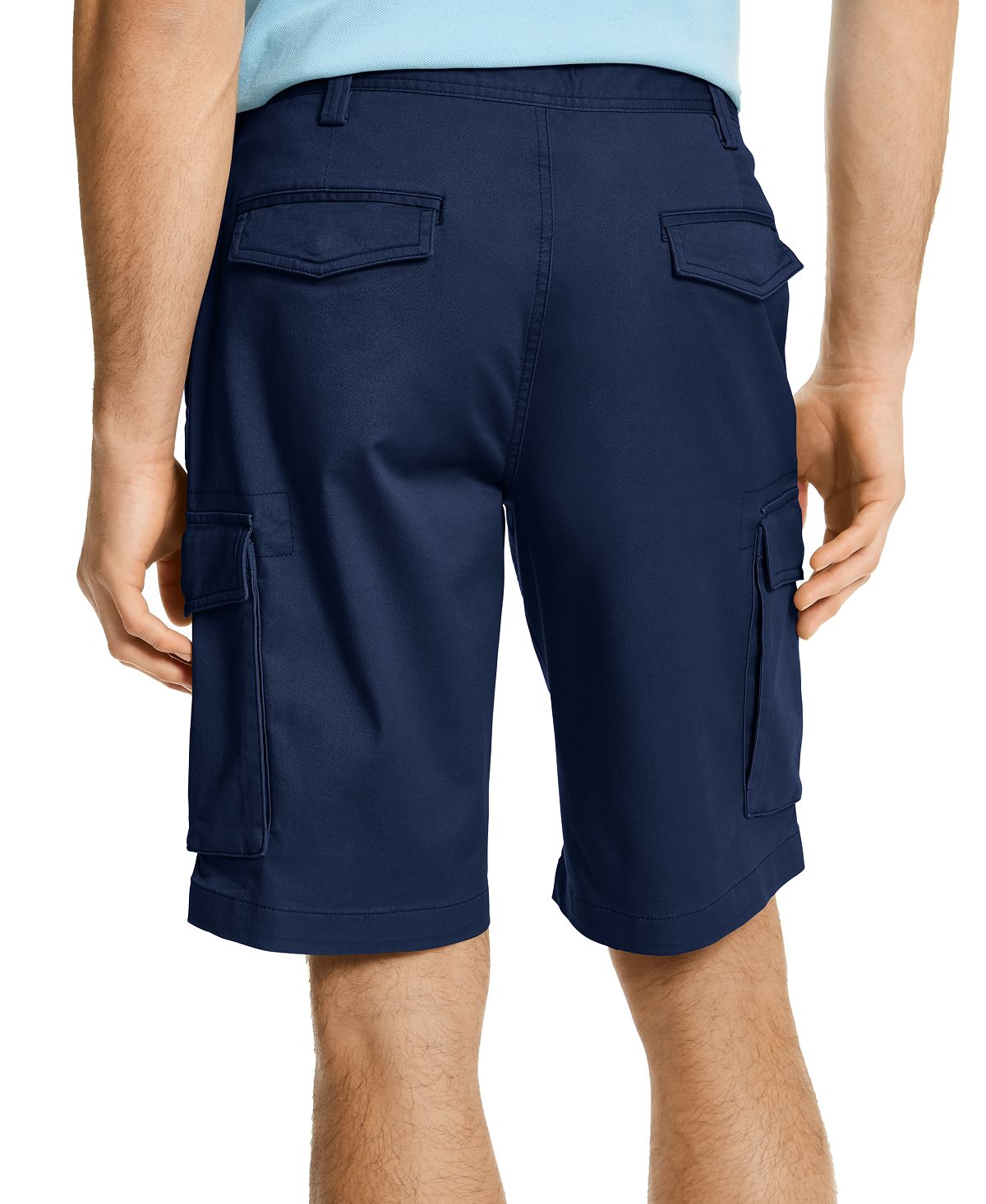 Club Room Stretch Cargo Shorts Officer Navy