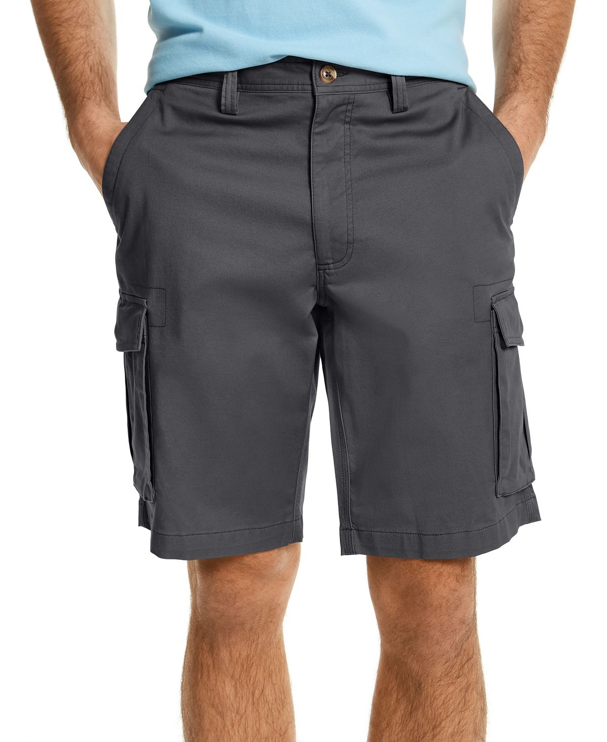 Club Room Stretch Cargo Shorts Shadow Ground