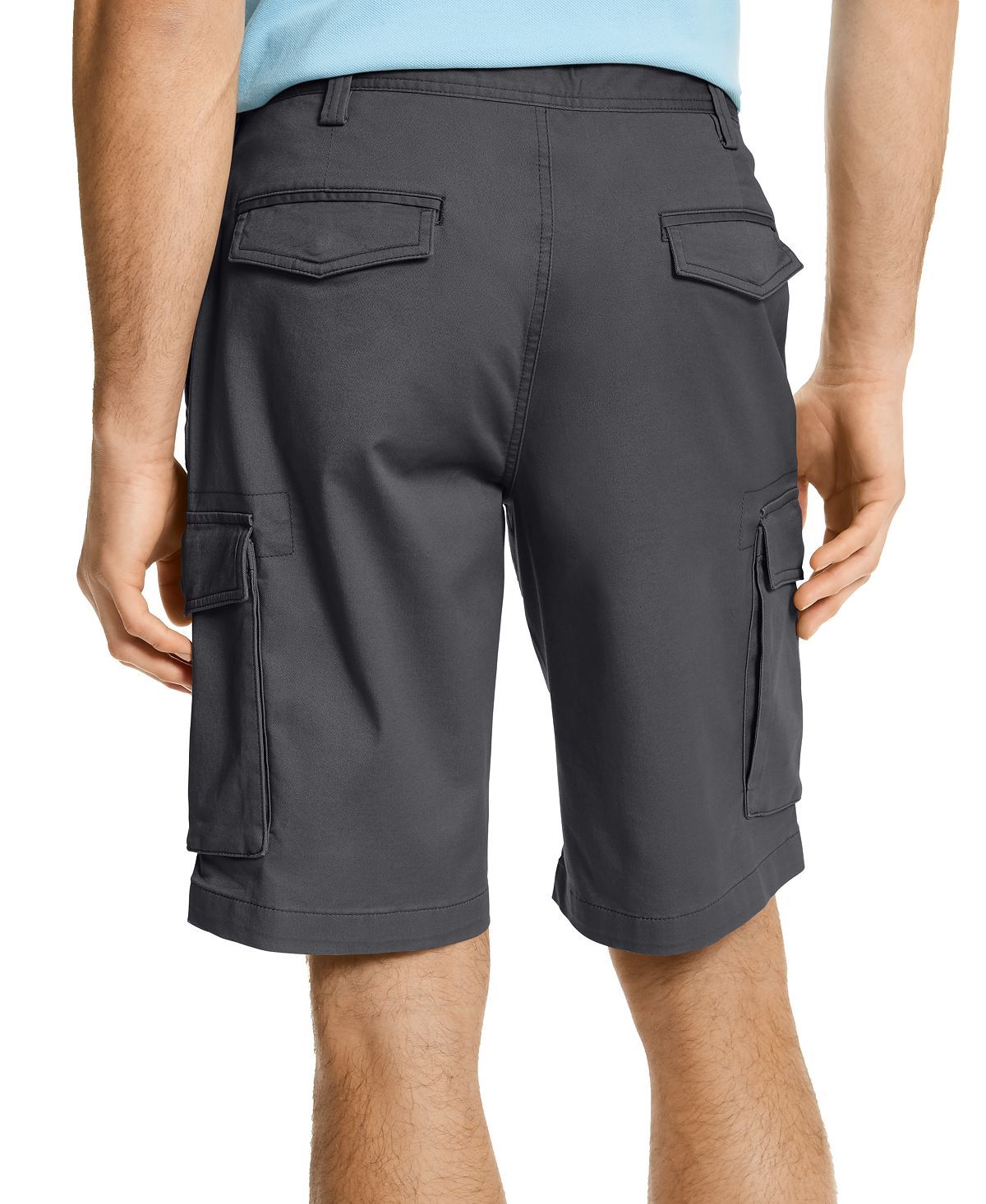 Club Room Stretch Cargo Shorts Shadow Ground