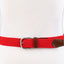 Club Room Stretch Comfort Braided Belt With Faux-leather Trim Red