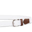 Club Room Stretch Comfort Braided Belt With Faux-leather Trim White