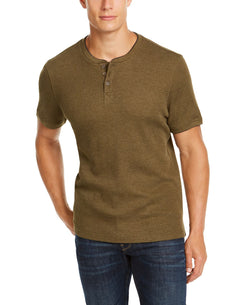 Club Room Waffle-knit Henley New Olive thumbnail 1