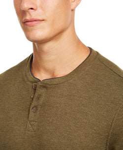 Club Room Waffle-knit Henley New Olive thumbnail 3