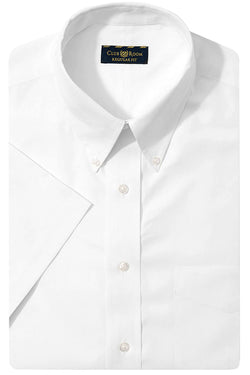 Club Room White Regular Fit Wrinkle Resistant Short Sleeve Dress Shirt thumbnail 2