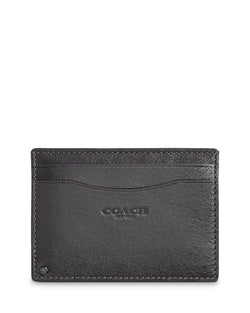 Coach Leather Swivel Card Case Gray/Silver thumbnail 1