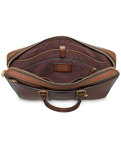Coach Metropolitan Slim Leather Briefcase Rustcopper thumbnail 2