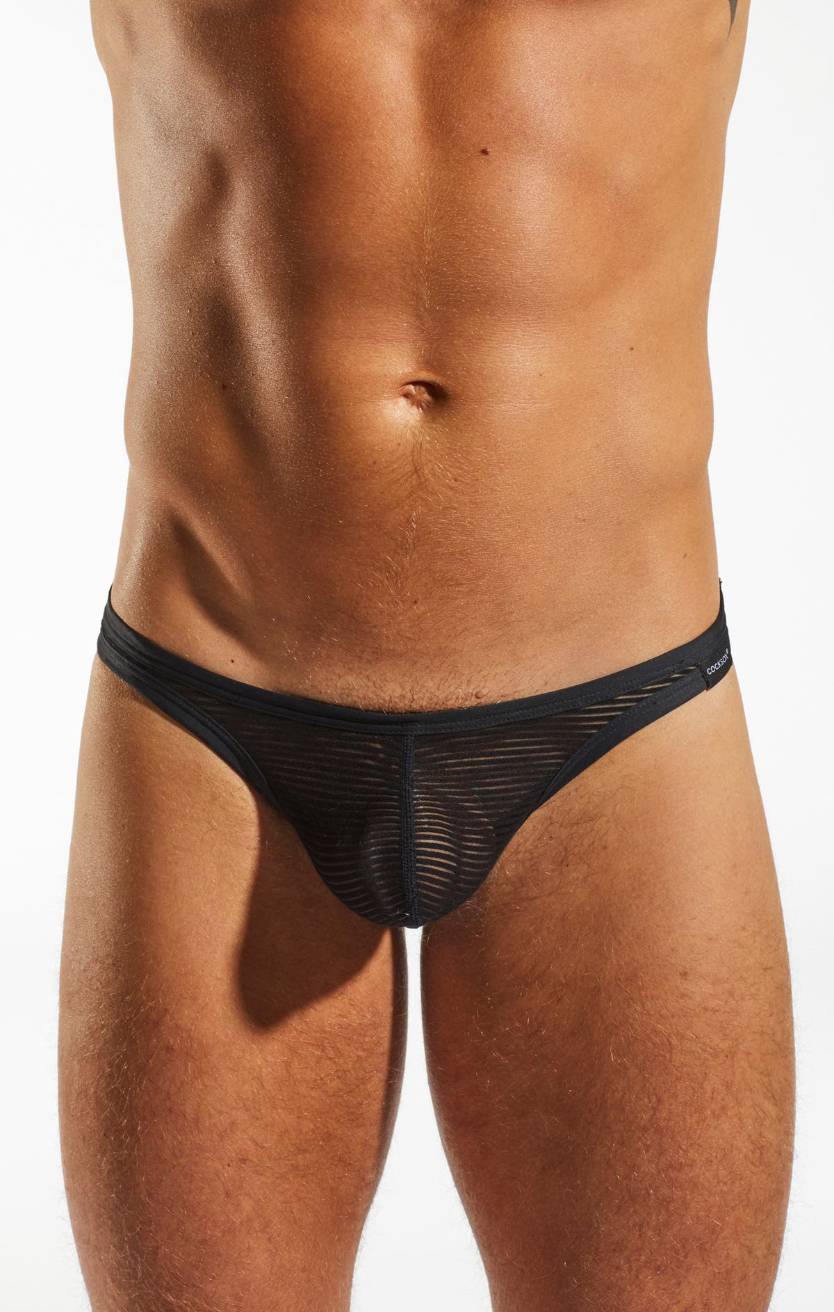 Cocksox Black Cx05sh Sheer Thong