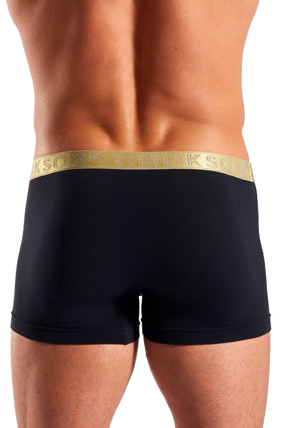 Cocksox Black/Gold Shimmer Contour Pouch Boxer