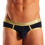 Cocksox Black/Gold-Shimmer Contour-Pouch Sports Brief