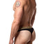 Cocksox Black/Gold-Shimmer Snug-Pouch Sports Thong