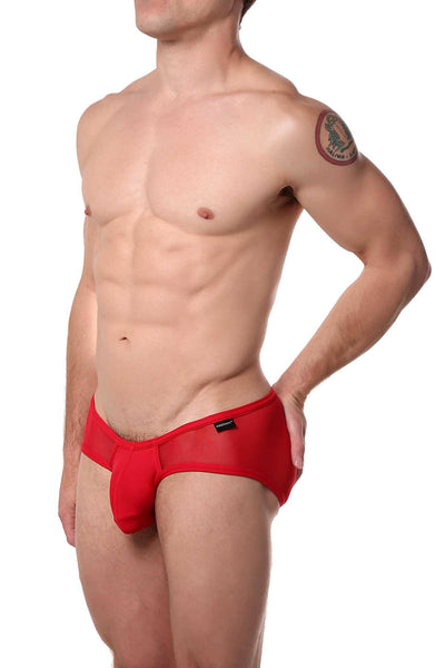 Cocksox Emperor-Red Contour-Pouch Sheer Sports Brief
