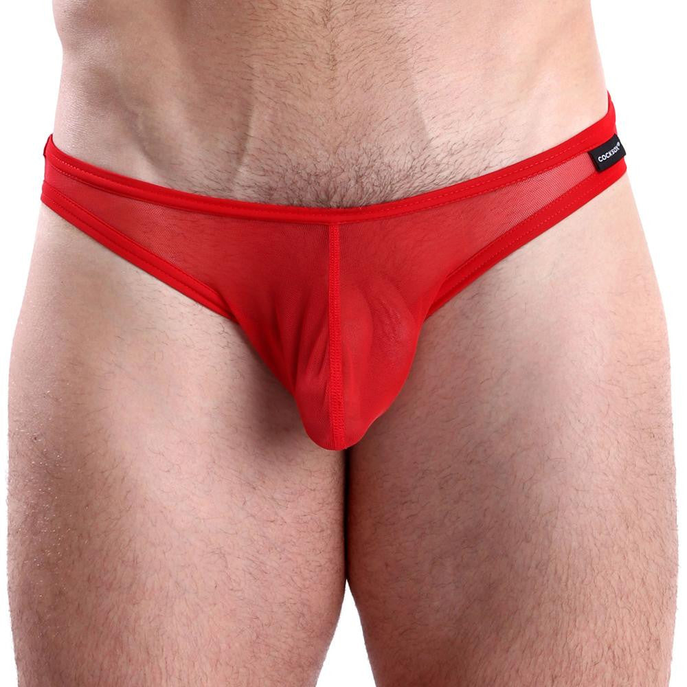 Cocksox Fiery Red CX01ME Mesh Brief