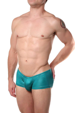 Cocksox Fiesta-Teal Gala Wet-Look Swim Trunk thumbnail 2