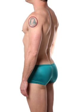 Cocksox Fiesta-Teal Gala Wet-Look Swim Trunk thumbnail 3