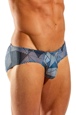 Cocksox Hypnotic-Printed Sheer Boy-Leg Swim Brief thumbnail 2