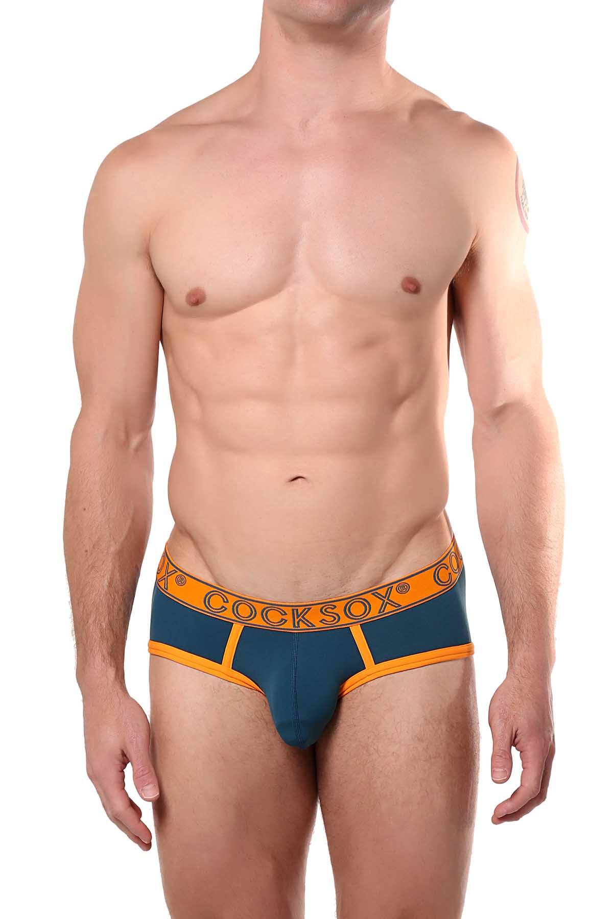 Cocksox Ink-Blue Contour-Pouch Sports Brief