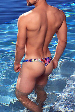 Cocksox Kaleidoscope-Printed Swim Thong thumbnail 3