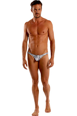 Cocksox Kingsnake-Printed Swim Thong thumbnail 3