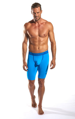 Cocksox Lapis Blue CX93 Long Leg Boxer thumbnail 4