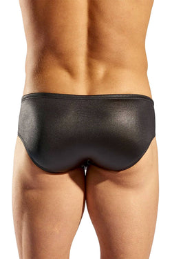 Cocksox Lavish-Black Gala Wet-Look Boy-Leg Swim Brief thumbnail 4