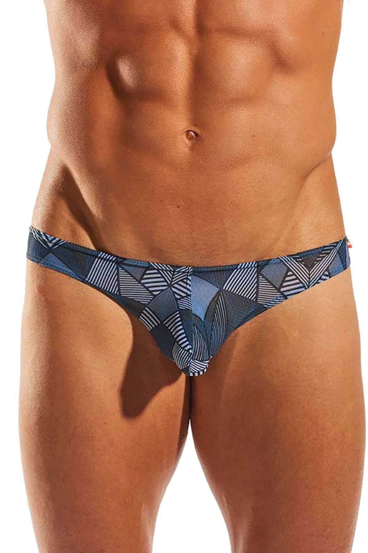 Cocksox Navy-Hypnotic Sheer Swim Brief