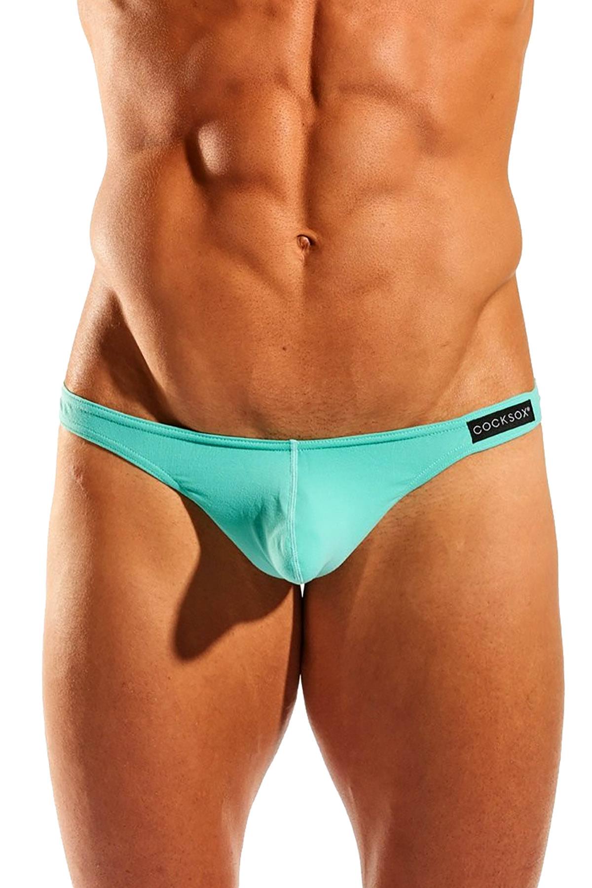 Cocksox Ocean-Blue Enhancing-Pouch Thong