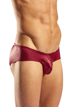 Cocksox Platinum-Red Gala Wet-Look Boy-Leg Swim Brief thumbnail 2