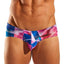 Cocksox Prism-Printed Sheer Boy-Leg Swim Brief