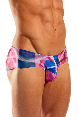 Cocksox Prism-Printed Sheer Boy-Leg Swim Brief thumbnail 2