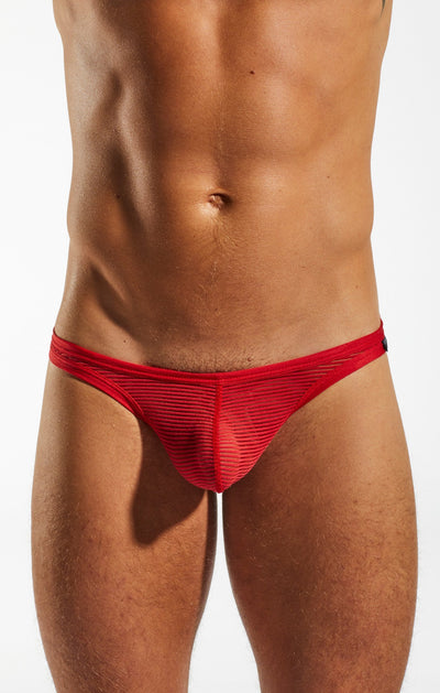 Cocksox Red Cx05sh Sheer Thong